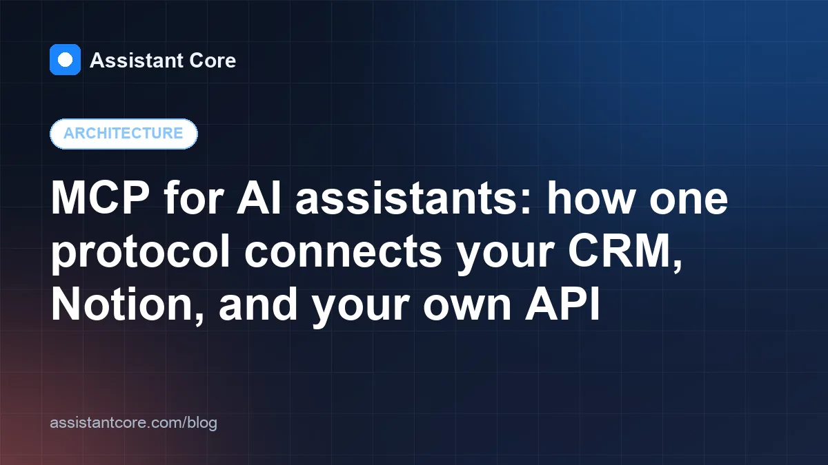 MCP for AI assistants